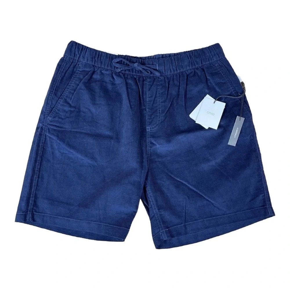Onia Corduroy Pull-On (Deep Navy) Short Size Large‎ Men